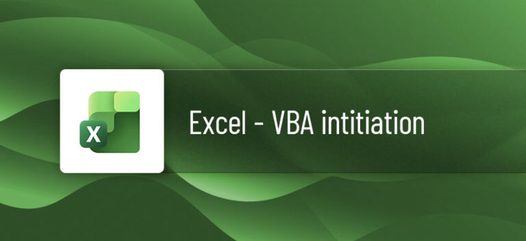 Formation Excel VBA Initiation