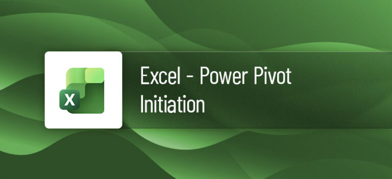 Formation Excel Power Pivot initiation