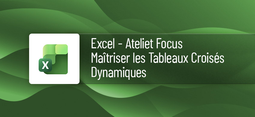 Atelier FOCUS : Formation Excel Maîtriser les Tableaux Croisés Dynamiques